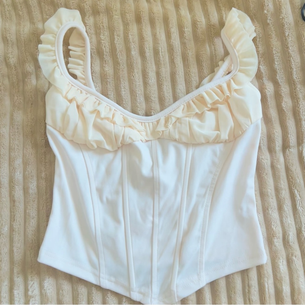 Cream Corset Top - Picture 4 of 6